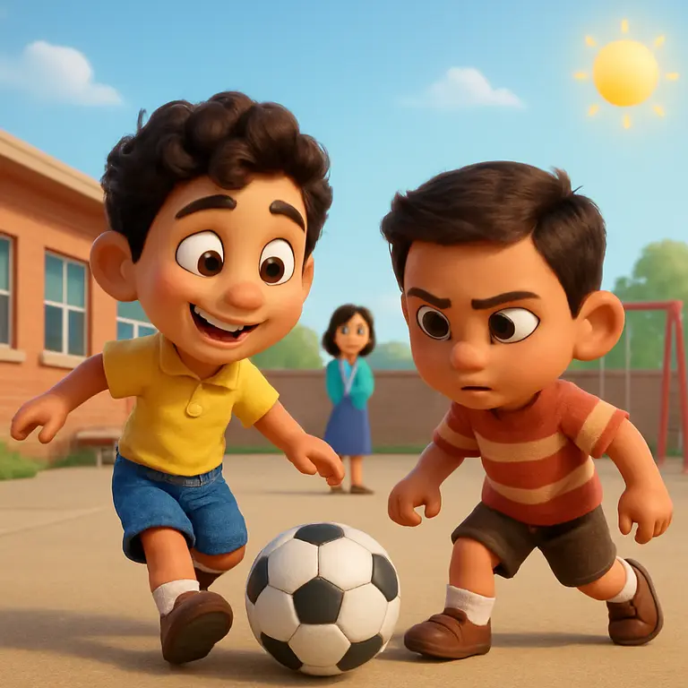 Amigos en el recreo — página 4