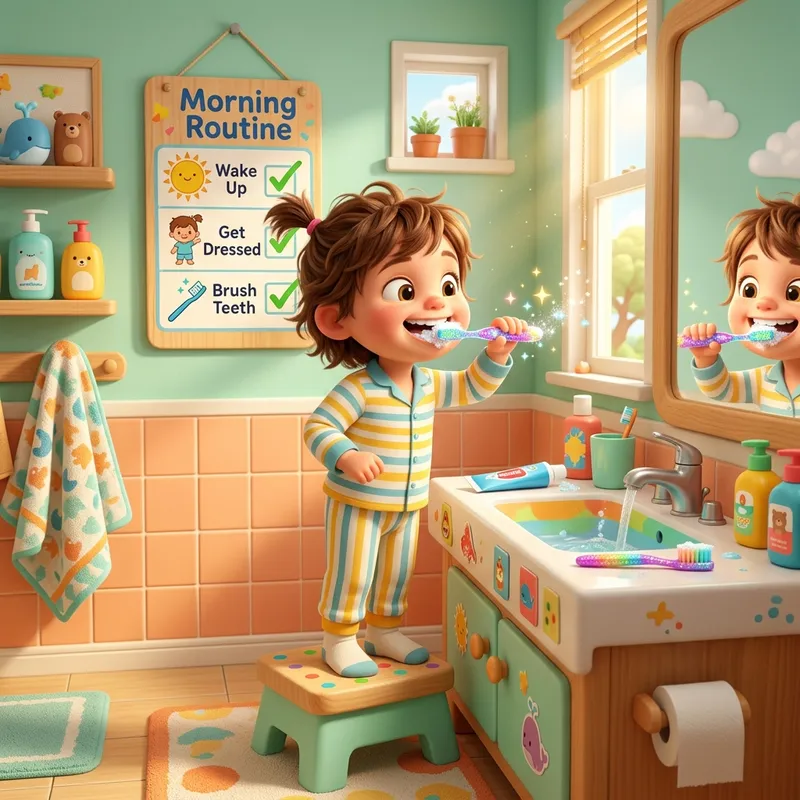 Cuento ilustrado: Mi rutina de la mañana