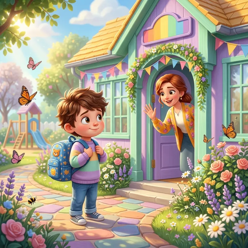 Cuento ilustrado: Mi primer día de cole